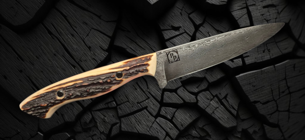 Jagdmesser (kicker) Damaststahl